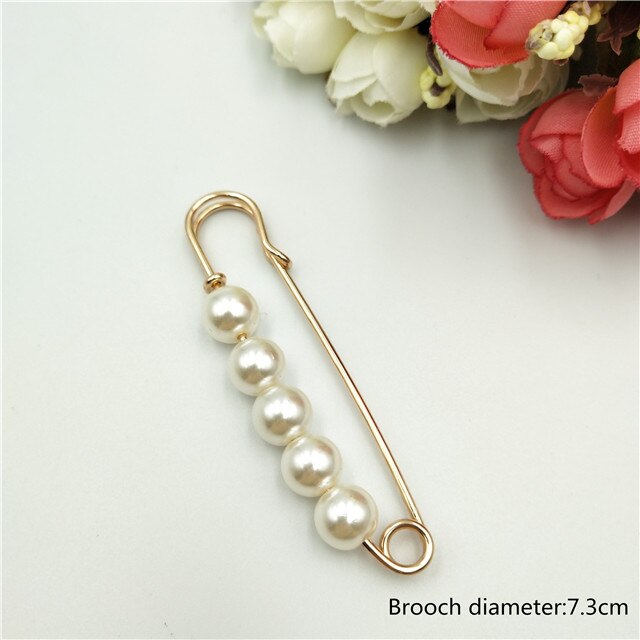 Brooches Pin Jewelry for Women Suit Hats Clips Sweater Coat Decorative Rhinestone Pearl Brooch Pins Jewelry 1pcs: 6