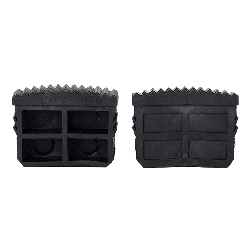 Protector de goma para pies de escalera, almohadilla antideslizante plegable para pies, Protector de agarre, herramientas de repuesto, color negro, 1 piezas
