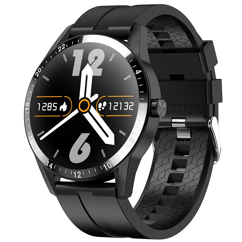 Bluetooth Call Digitale Horloge Mannen Sport Horloges Elektronische Led Mannelijke Horloge Voor Mannen Klok Touch Business Horloge Uur: silicone black