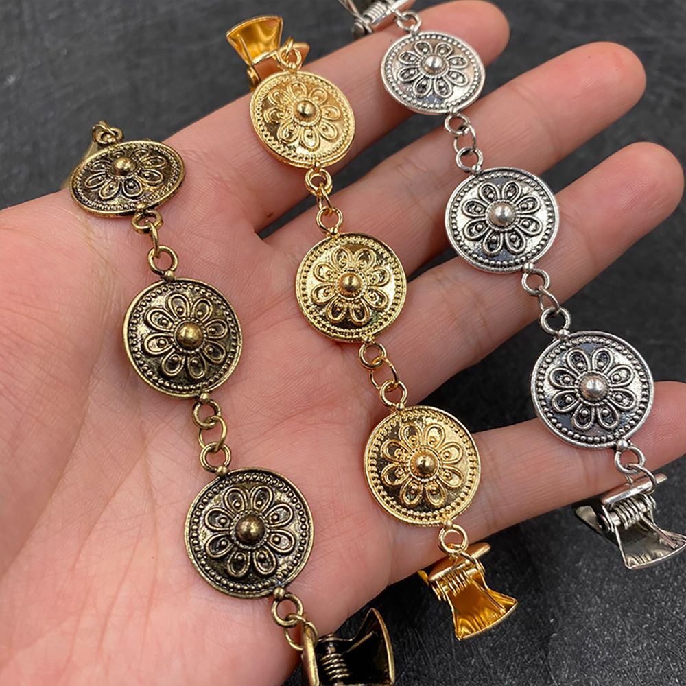 Retro Garment Clip Clothes Fastener Cardigan Clip Clothespin Scarf Clip Brooch Women Dresses Cardigan Collar Clip Pin