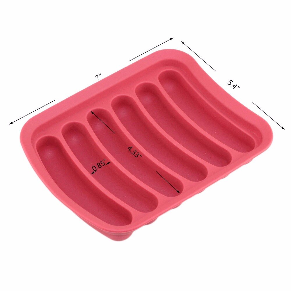 Diy Worst Maken Mold Siliconen Burger Dog Maker Mould Met 6 Holte Patty Makers Magnetron Veilig Keuken gadgets