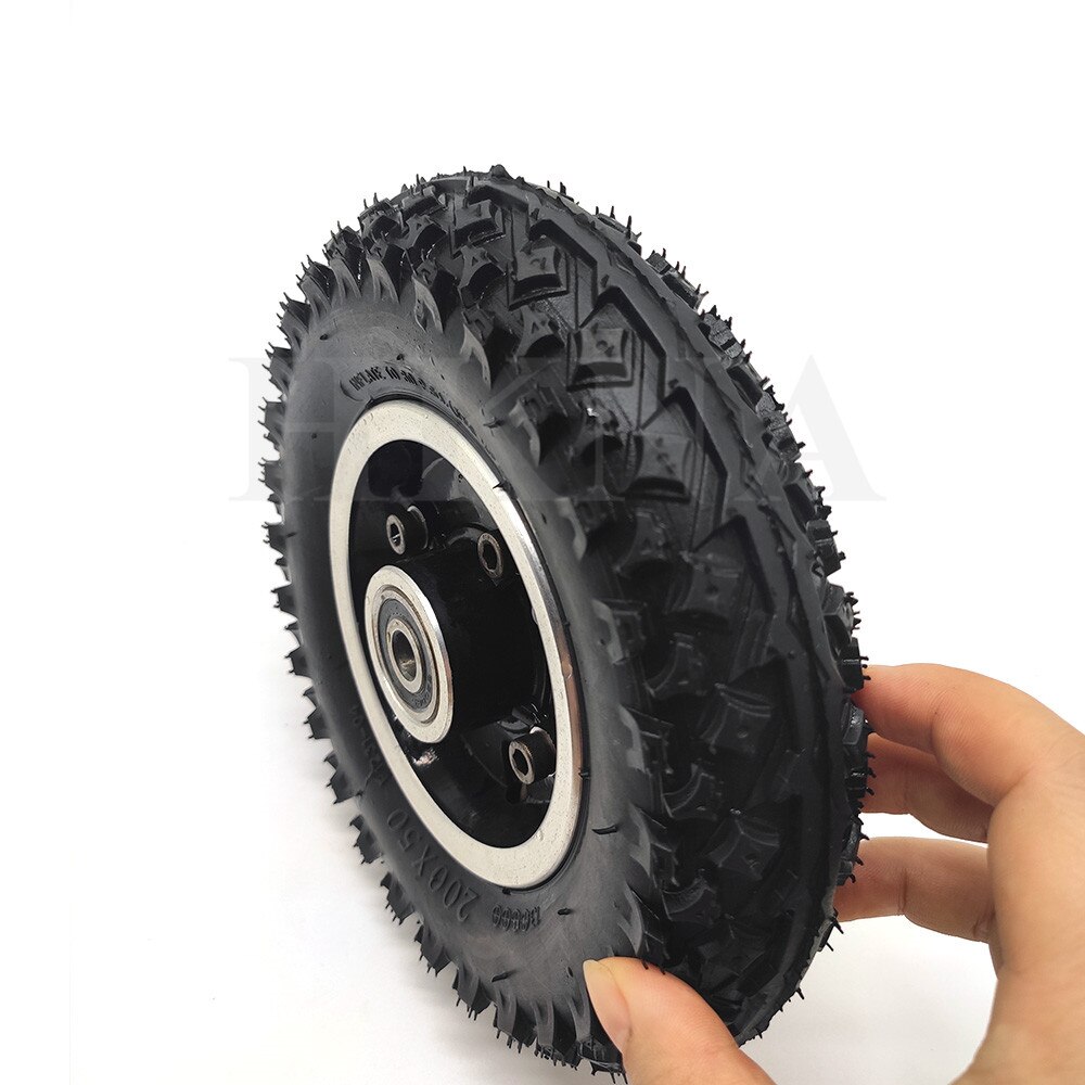 200x50 roue tout-terrain pneu pour Scooter électrique rasoir E100 E150 E200 Espark fou chariot Scooters 8 pouces antidérapant pneu roue pièces