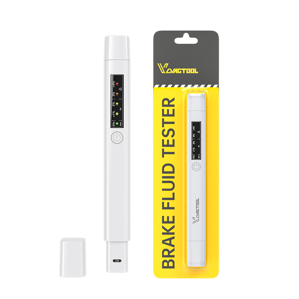 Remvloeistof Tester Pen Controleer Auto Olie Met 5 Led Indicator Display Diagnostic Tools Auto Vloeibare Testen Vloeistof Vloeistof tester: Plastic Packaging