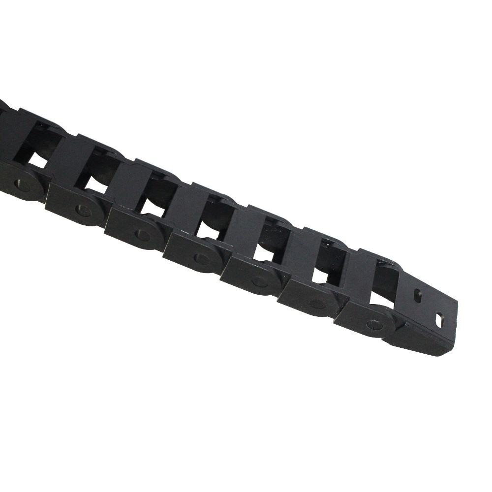 10 x 20mm 10*20mm l1000mm kabel trækkæde trådholder med endestik til cnc router værktøjsmaskiner