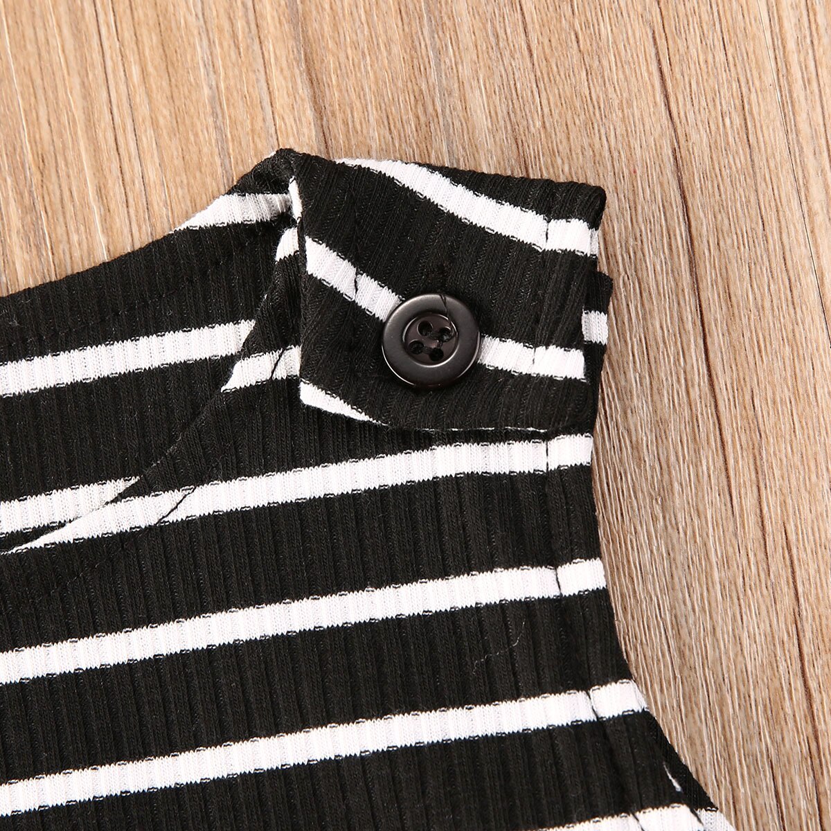 Neue Nette Baby Mädchen Jungen Rippe Streifen Ärmellose Gesamt Kleinkind freundlicher Rundhals ziehen-auf Overall kurze Hose