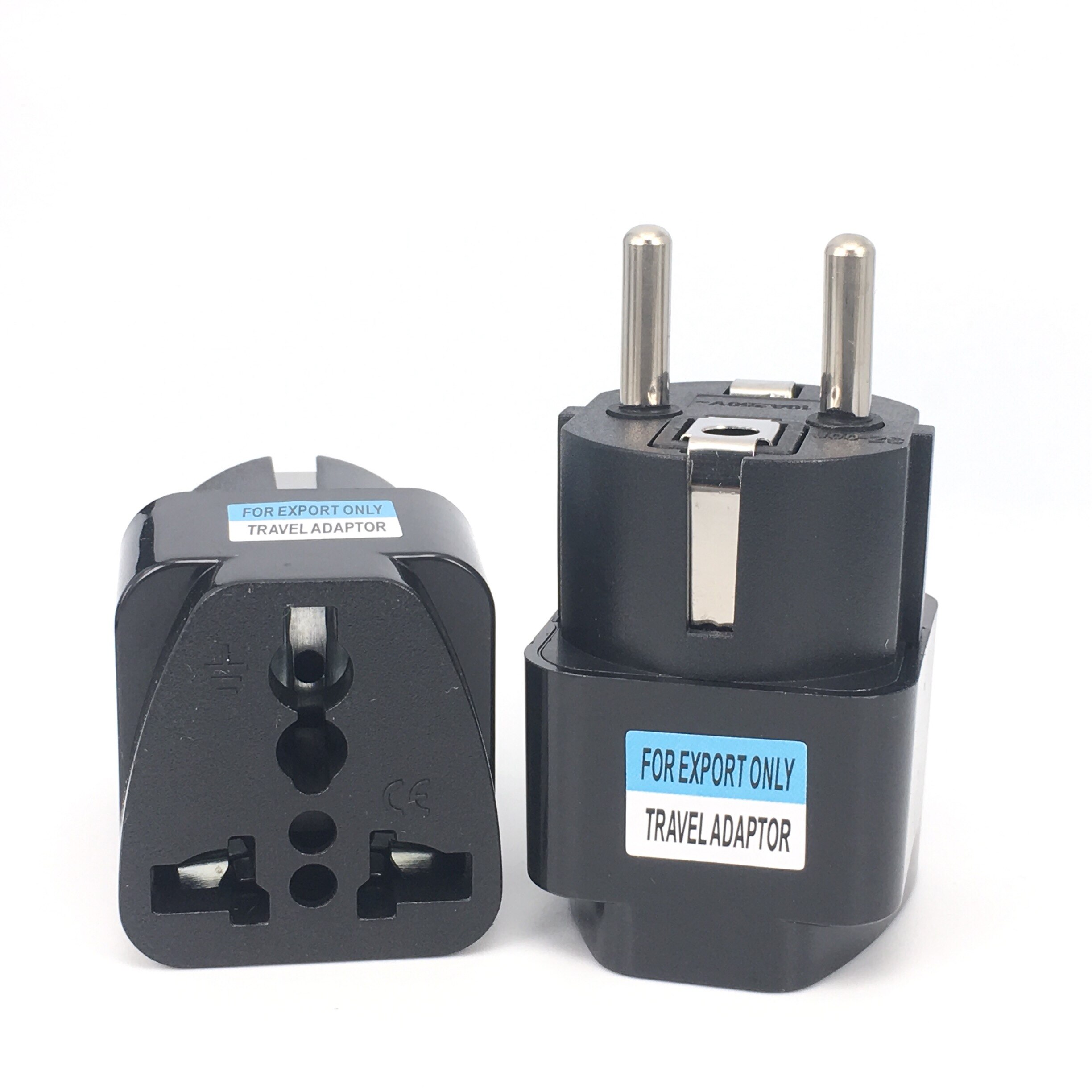 Adaptateur de prise de courant universel Kr, prise de voyage américaine, européenne, AU, ue à US, royaume-uni, USA, israël, brésil, japon, corée: Germany KR Black