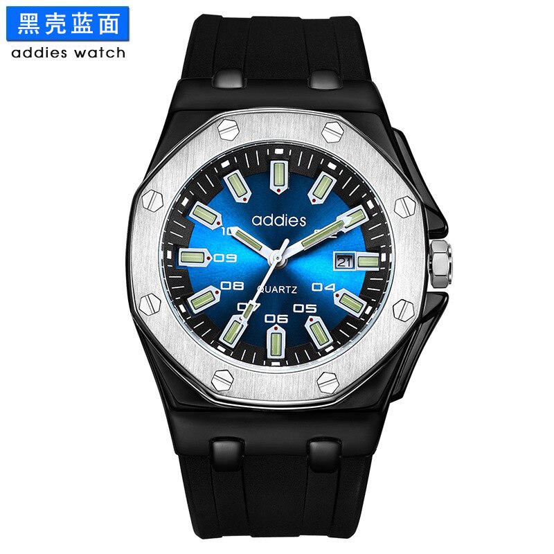 Aidis Heren Horloge Lichtgevende Waterdicht Business Ap Horloge Heren Horloges: Black shell and blue