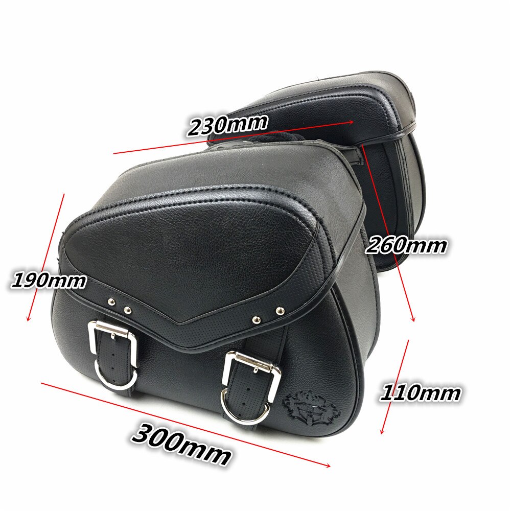 Motorfiets Side Tool Tas Bagage Zadeltas Pouch Universele Zadeltassen Voor Honda/Suzuki/Kawasaki/Yamaha Motor Pu lederen Tas