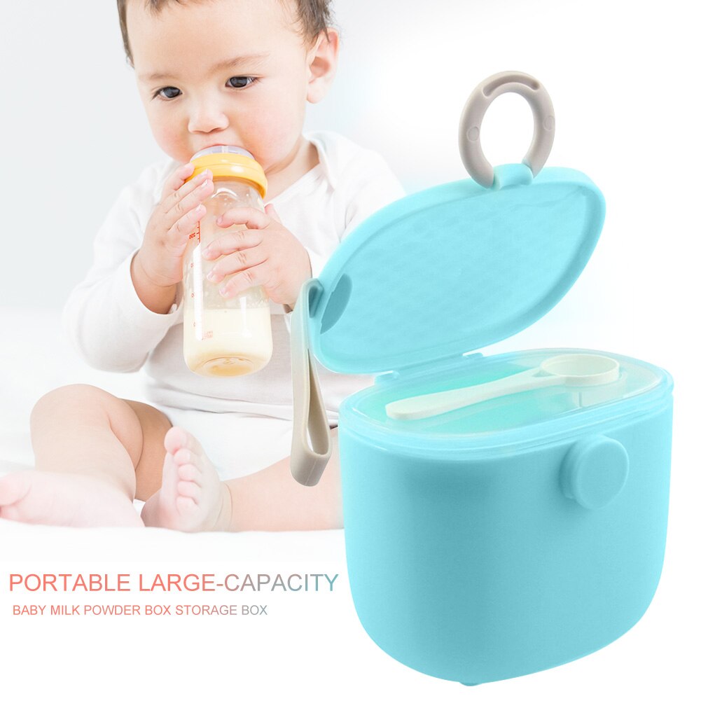 Babyformel dispenser spædbarn bærehåndtag rejse mælkepulver snack opbevaring stor kapacitet lækagesikker med ske madbeholder