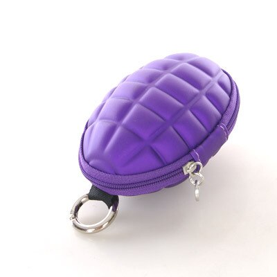 wallet women Multi-function grenades shape key package zero wallet necessary tide male wallet female bag coin purse Carteras: purple