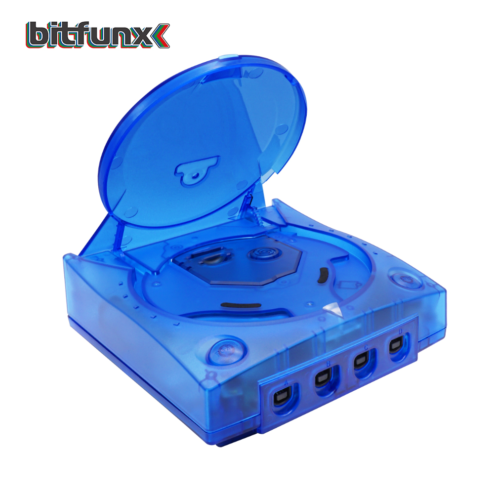 Bitfunx Replacement Plastic Shell Translucent Case for SEGA Dreamcast DC Retro Video Game Console Transparent Boxes