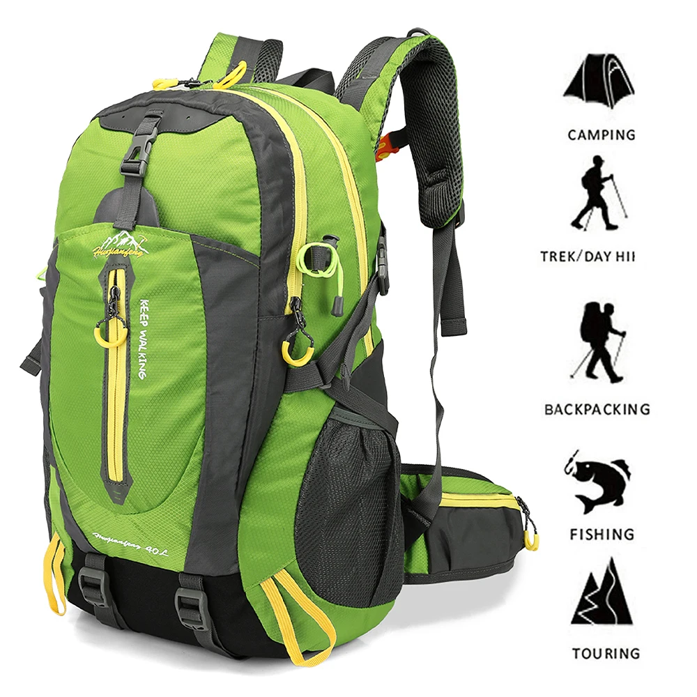 40L Lightweight Outdoor Backpack Waterproof Travel Mountaineering Bag Trekking Climbing Back Bags For Men Women Hiking Supplies