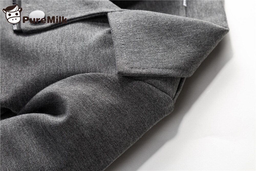 Puremilk Baby Romper Lange Mouw Baby Jongens Kleding Grijs/Zwarte Lente Kleding