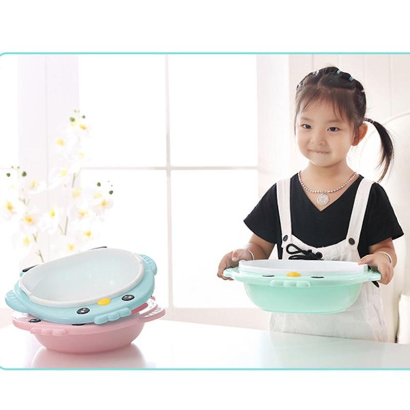 2 in 1 Cartoon Portable Baby Face Basin Kids Plastic Washbasin Baby Tubs