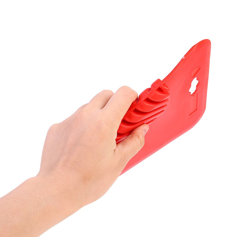 Cepillo portátil grande rojo de goma bisel pintura de pared raspador de mano herramienta de pintura de pared para pared/gabinete/piso