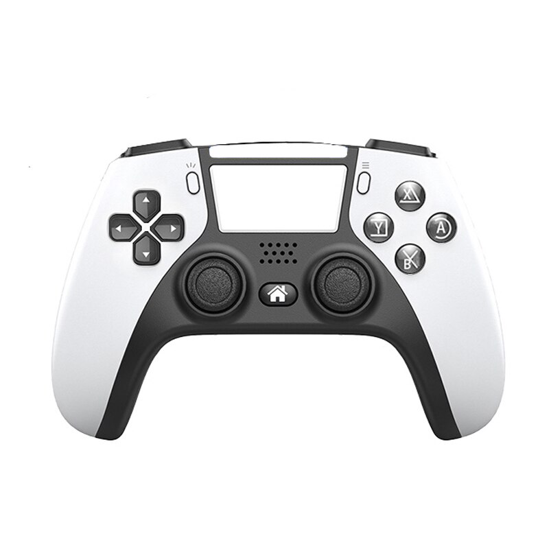 Mando inalámbrico Bluetooth DualShock 4, compatible con sensores de presión de 6 ejes, con altavoz para PS4/teléfono Android/PC: Blanco