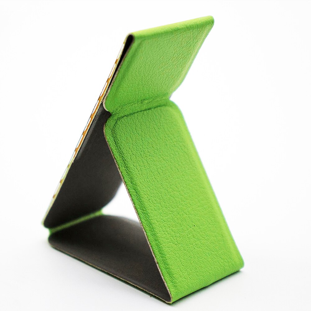 Universal Tablet Stand For Android Tablet Stand Hand-free Support Portable PU Kickstand Ultra Slim Folded For iPad Multi-angle: Green