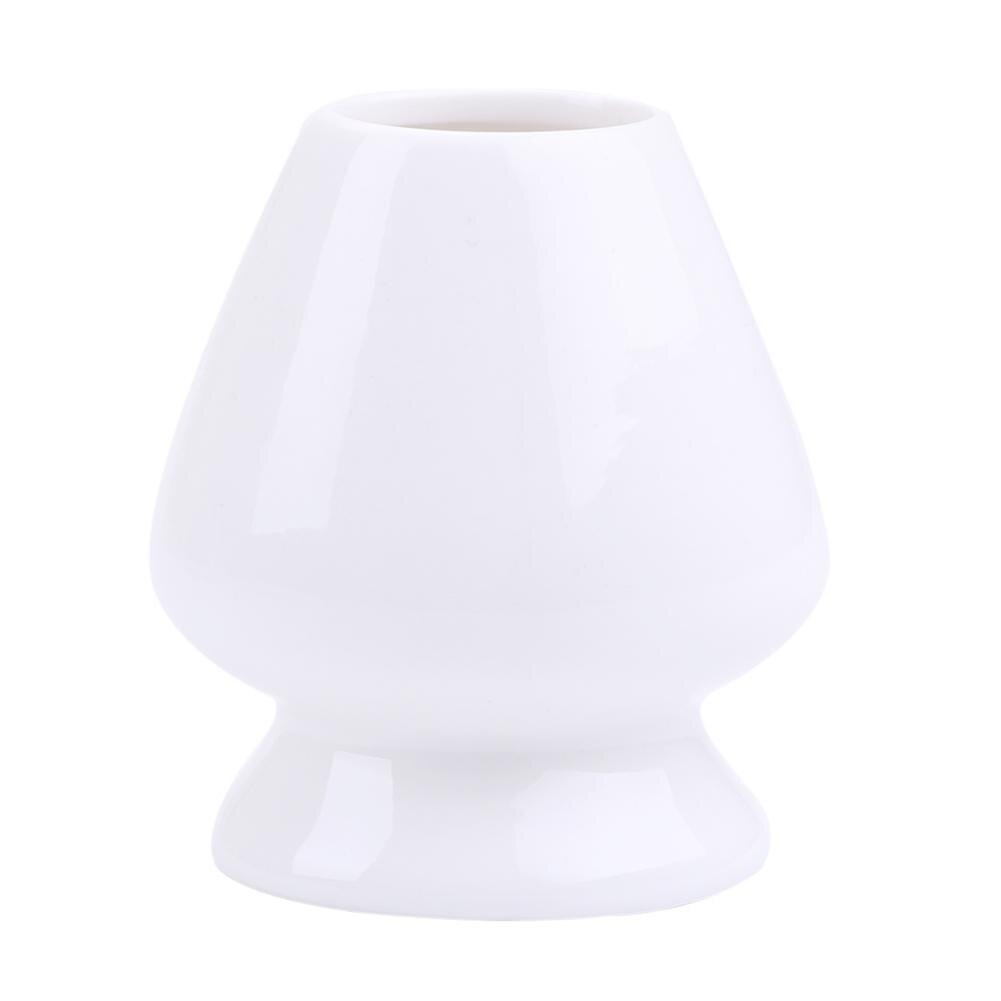 Japanese Ceremony Matcha Suit Whisk Matcha Green Tea Chasen Holder Stand Tray Teaware Accessories Traditional Matcha sets: White