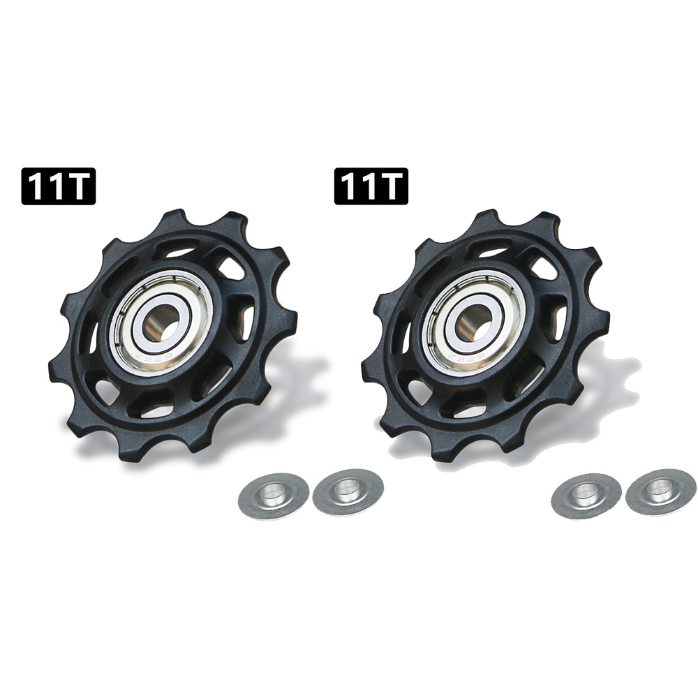 11T 12T 13T 14T Bearing MTB Bicycle Rear Guide Wheel Road Bike Jockey Rear Derailleur Pulley Roller for Shimano Sram Repair Kit: PURPLE
