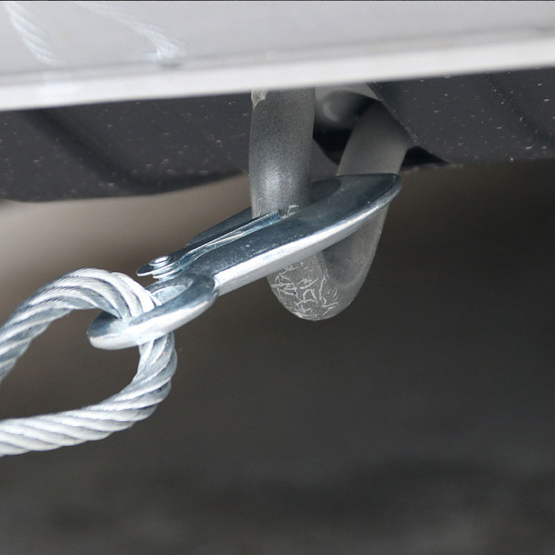 Car Tow Rope 3-7 Tons Steel Wire Tow Ropd Traction Roping Trailer Pulls Rope With Hooks Car Emergency Tools