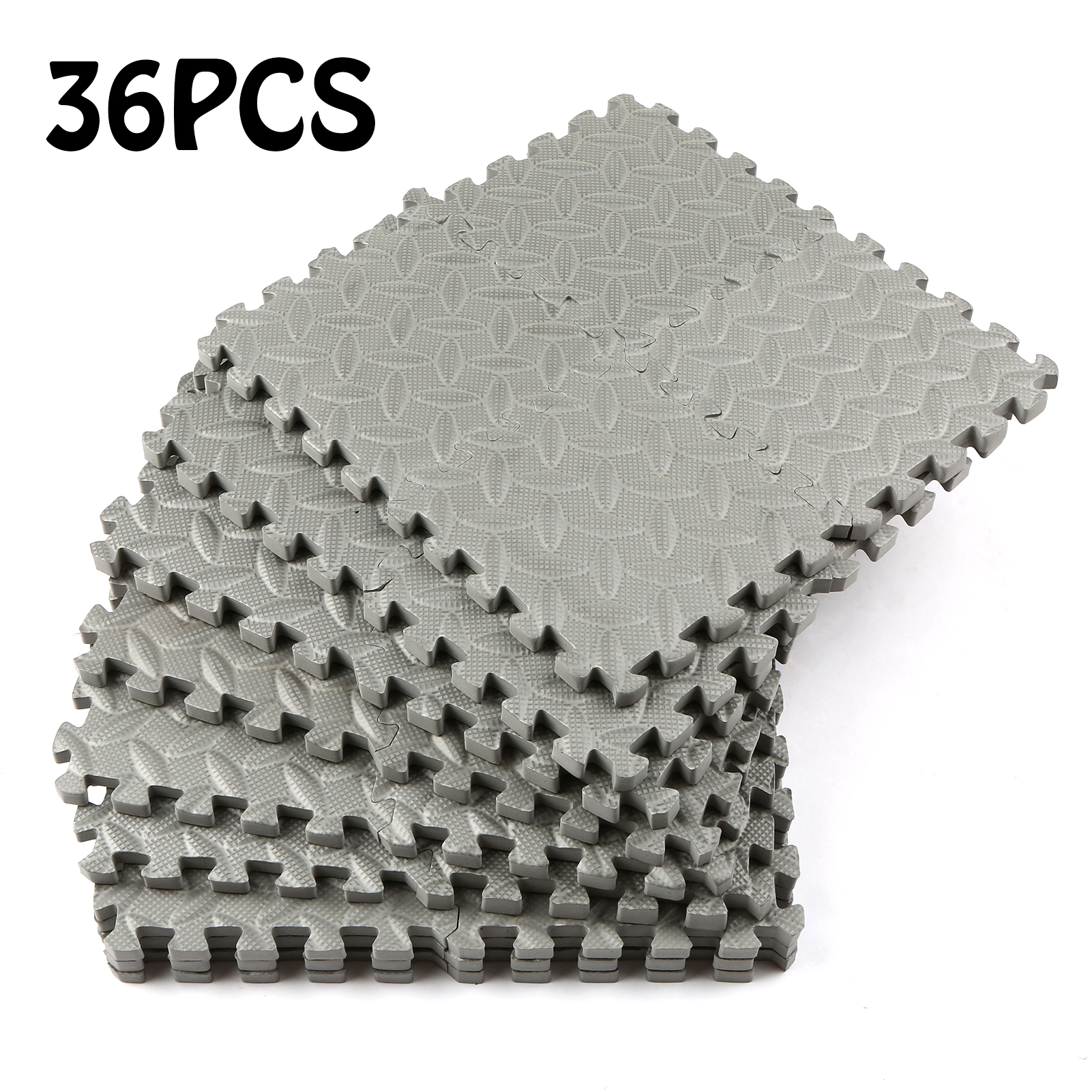 36PCS 15*15*1cm EVA Foam Interlocking Tiles Protective Flooring Eva Foam Mats Tiles Gym Floor Mat Garage Workshop Home Floor Mat