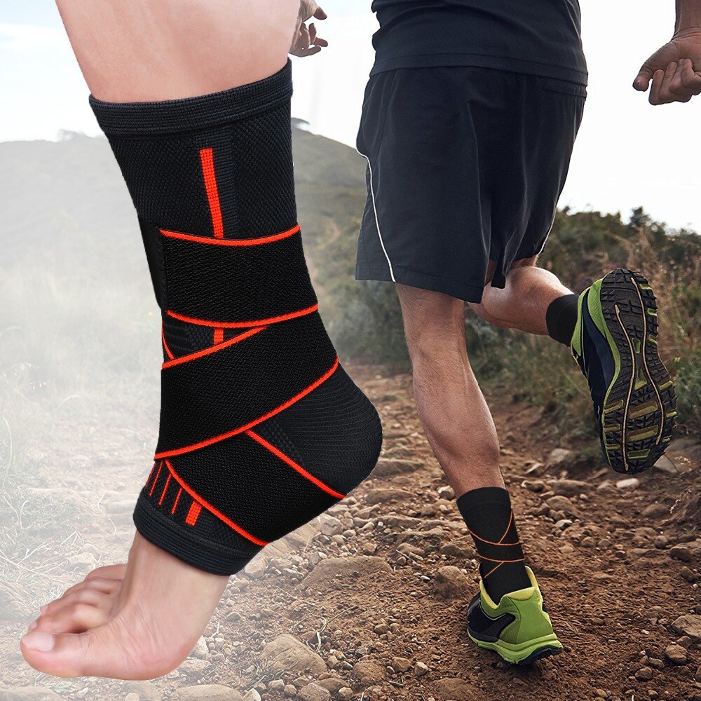 1 Paar Aanpassing Bescherming Enkelbrace Ondersteuning Voor Sport Running Fitness XD88
