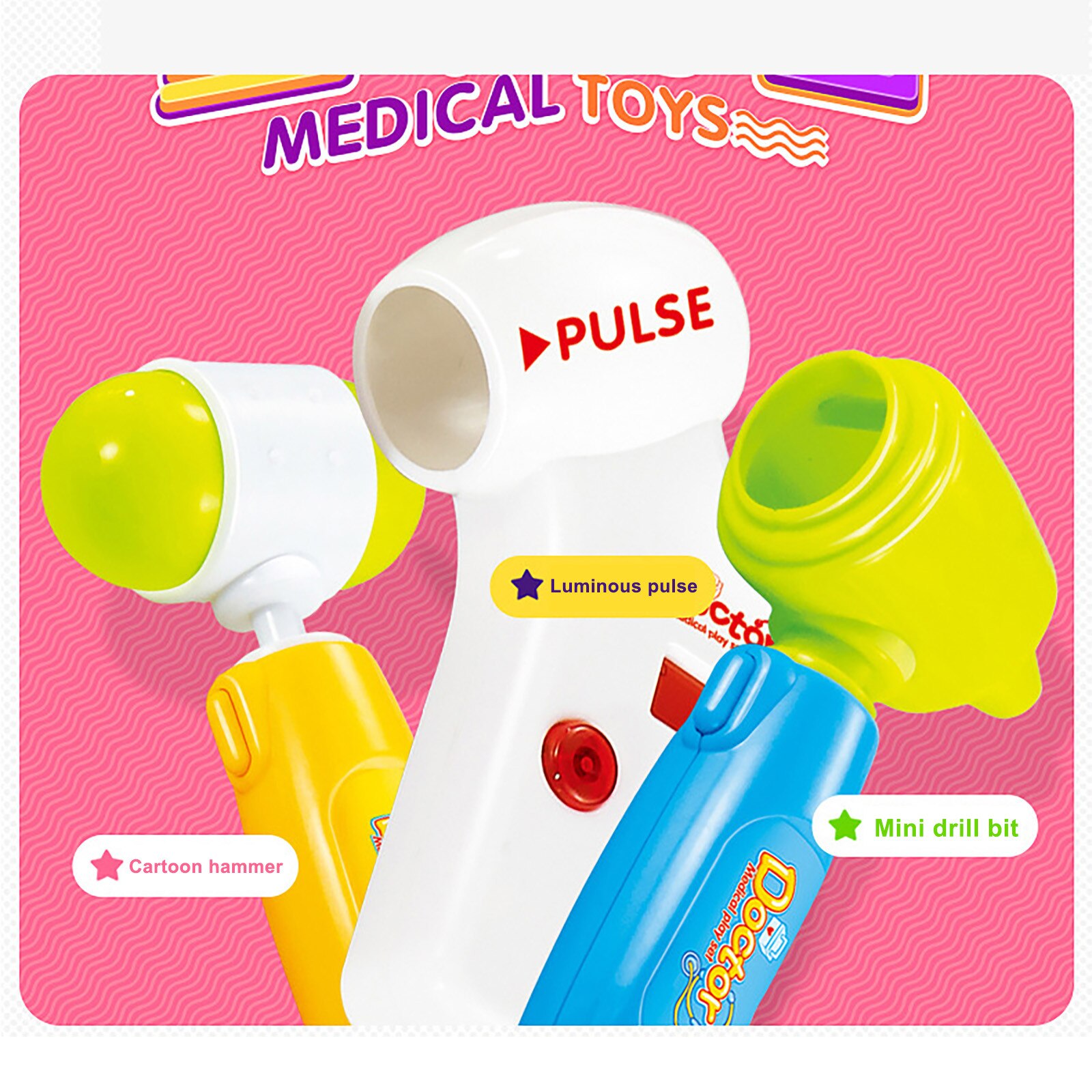 1Pc Speelhuis Simulatie Gelukkig Weinig Doctorsmedical Kleine Kliniek Medicals Kit Set Kinderen Pretend Play Speelgoed Pak Spel leven