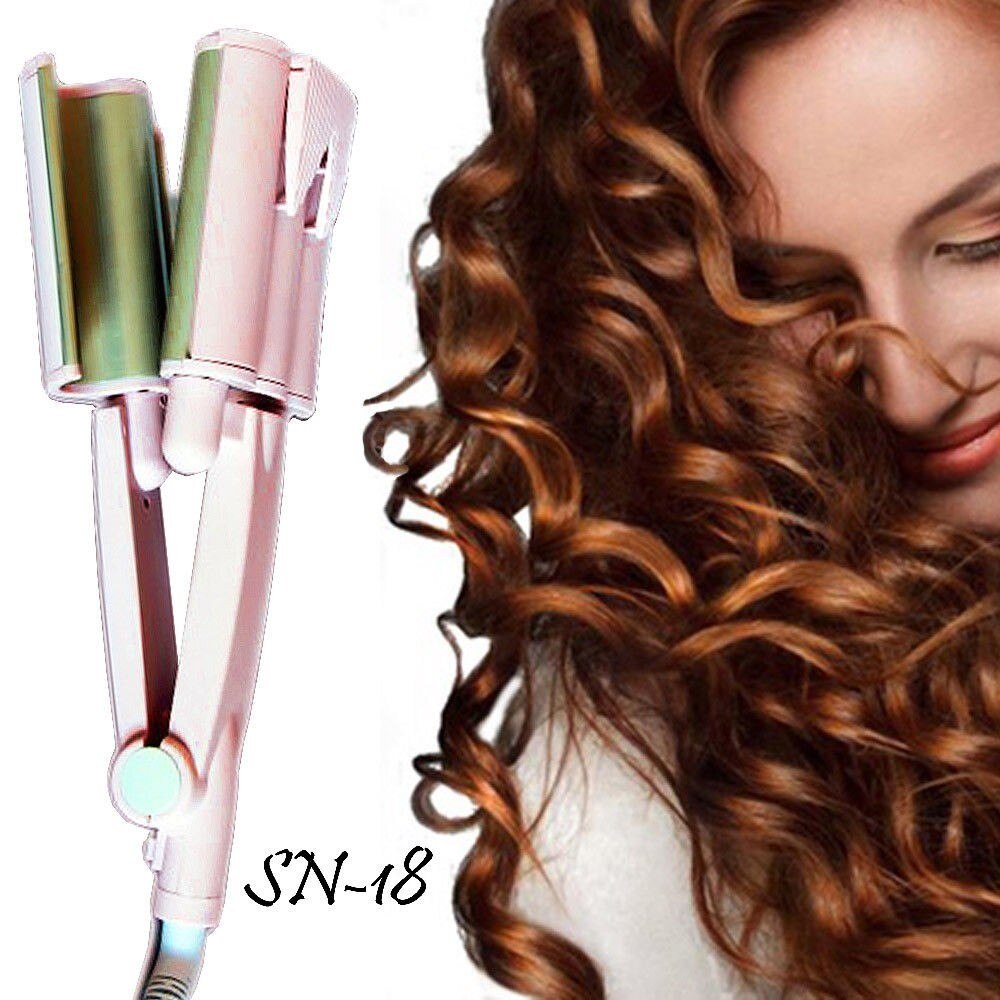 PIASTRA ARRICCIACAPELLI sonar SN-18 con ROTAZIONE A 360° CAPELLI ONDULATI