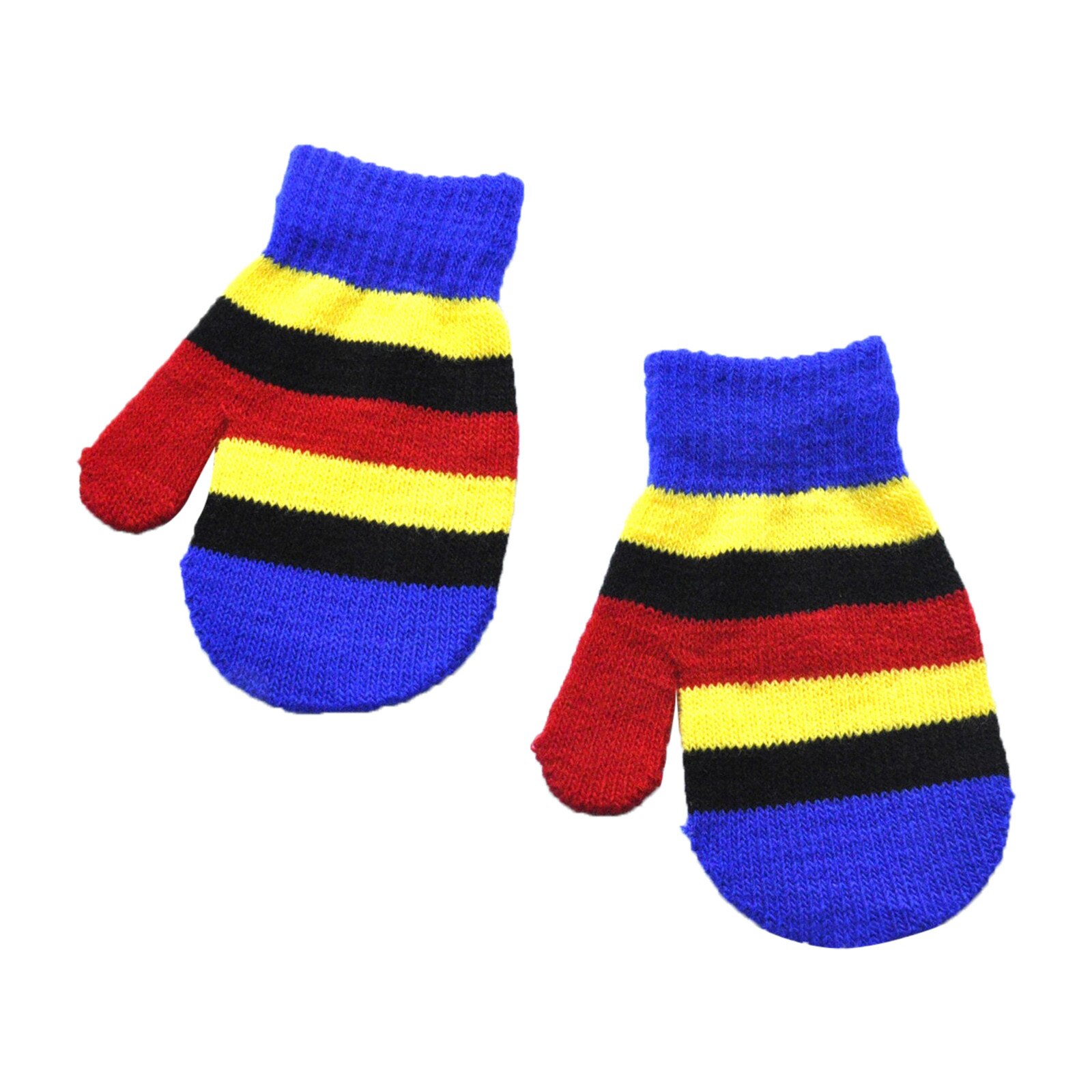 3 # Rainbow Print Kinderen Handschoenen Baby Baby Leuke Hart Print Meisjes Jongens Van Winter Warme Handschoenen Gebreide Wanten перчатки Детские: E