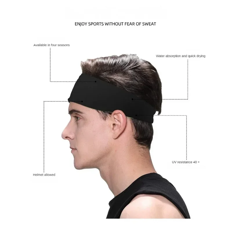Banda para el sudor para hombres y mujeres, diademas deportivas elásticas, banda para la cabeza, diademas para Yoga, diadema, accesorios deportivos para el cabello, banda de seguridad