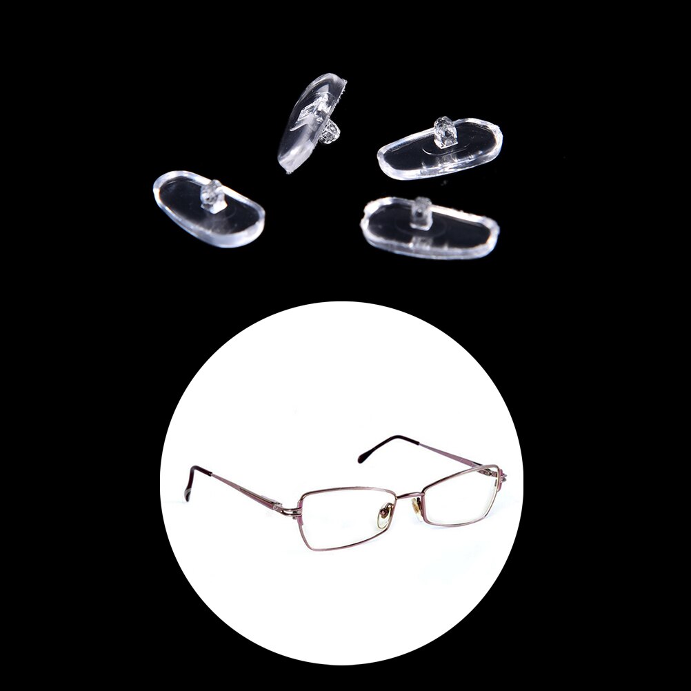 Hit 50 paires durables anti-dérapant Silicone plaquettes nasales pour lunettes lunettes de soleil lunettes de soleil 13mm x 7mm