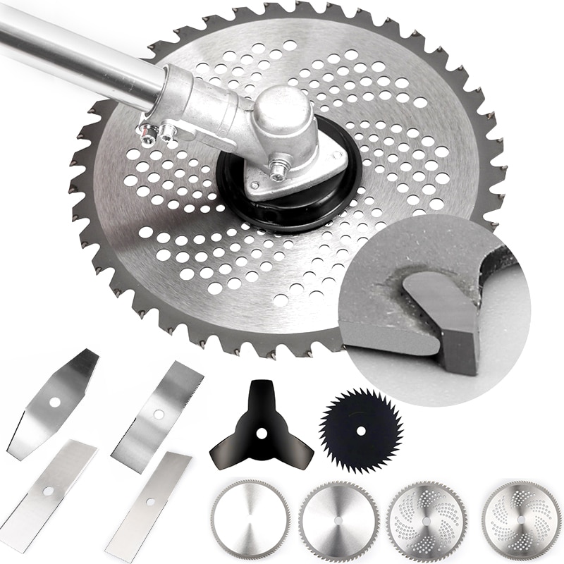 Duurzaam Carbide Trimmer Blade 60T/80T/40T Grasmaaier Gras Eater Trimmer Hoofd Bosmaaier onkruid Mes Tuingereedschap