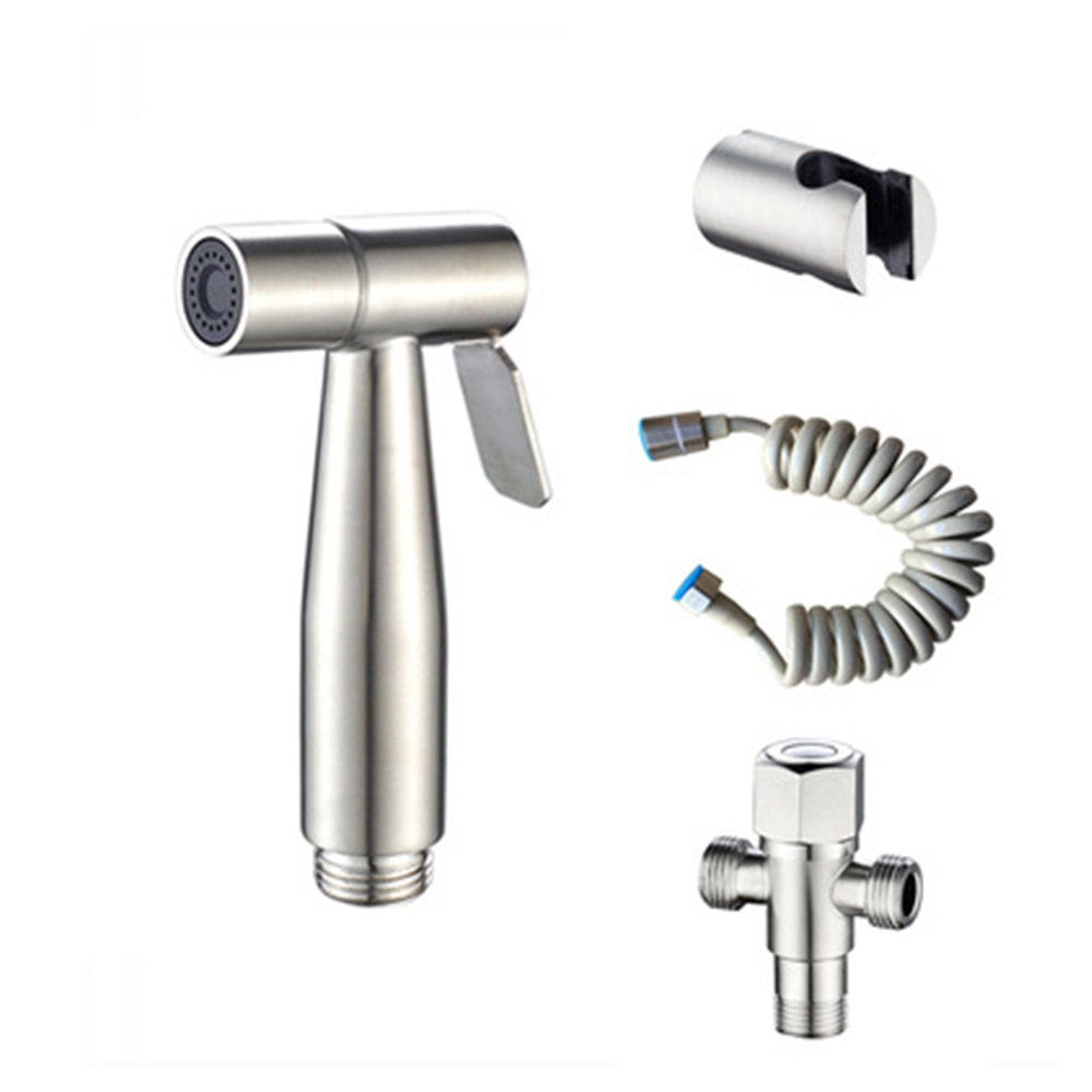 PULVERIZADOR DE inodoro de bidé de mano, urinario de baño de acero inoxidable juego de pulverizador para el bidé, higiene, pañal de tela para bebé, rociador