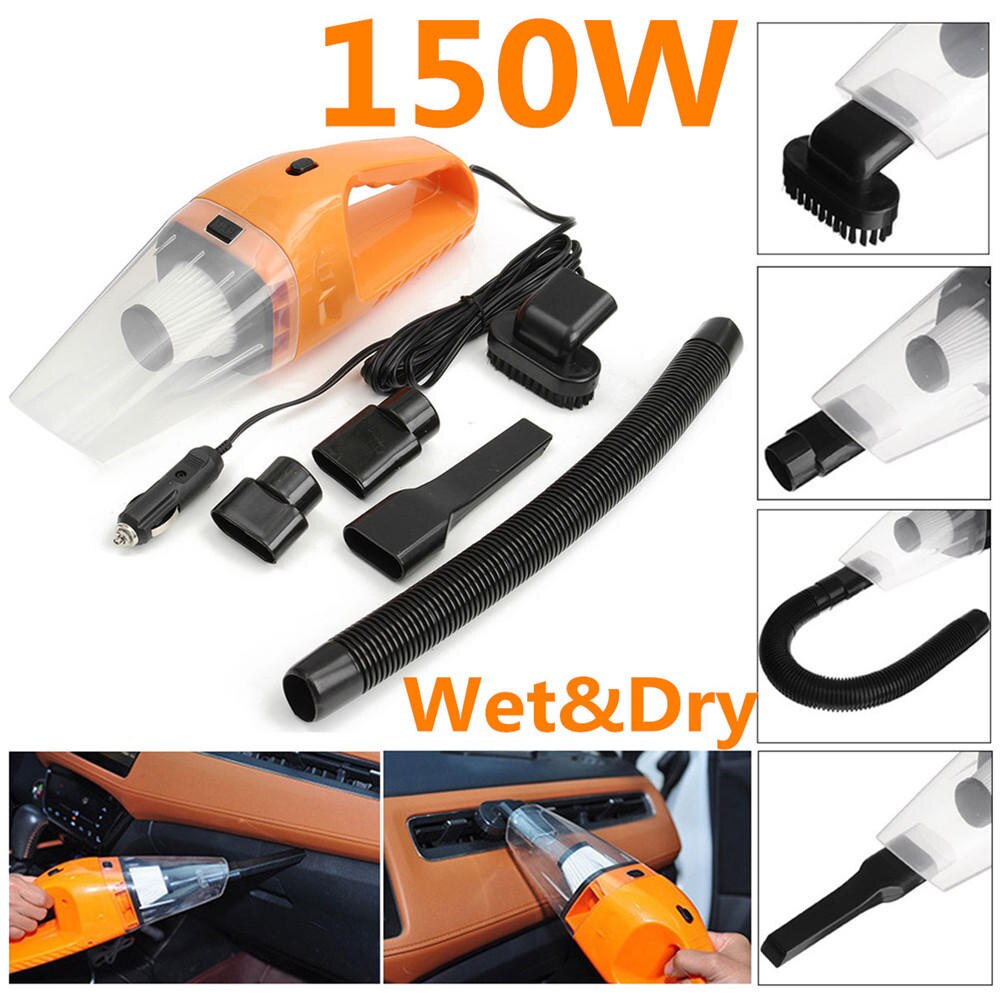 Portable Car Vacuum Cleaner Mini Handheld Multi-function Vacuum for Vehicle Home 150W CSL88: Default Title