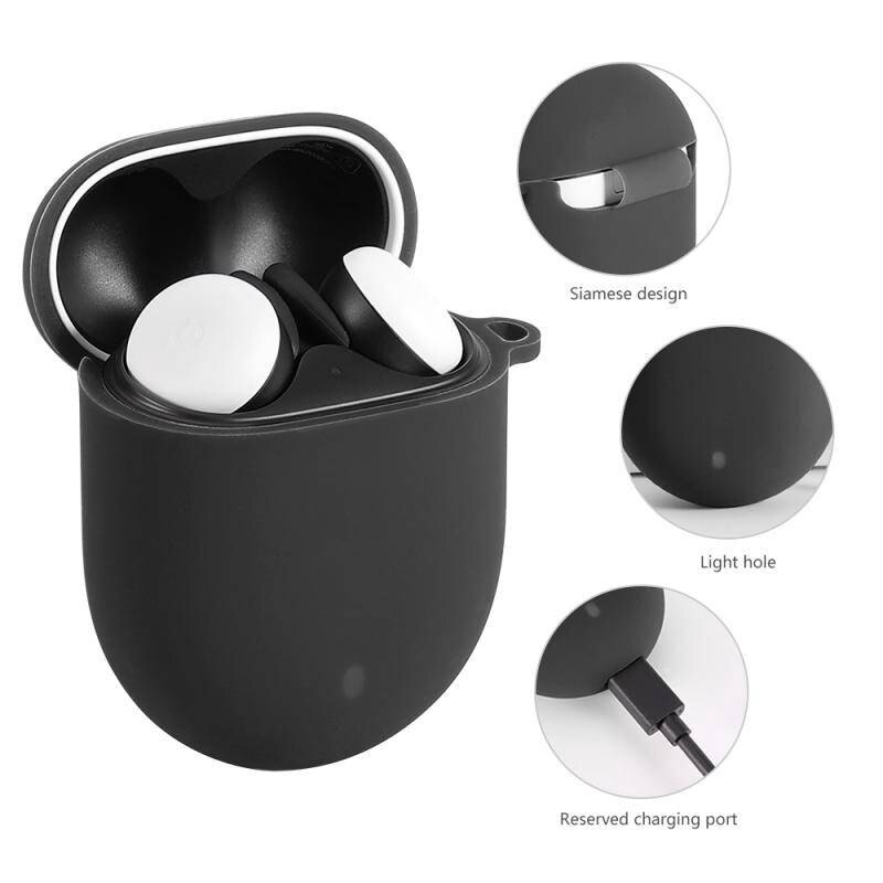 For Google pixel buds 2 soft Silicone Anti-scratch Protective Case for Google Earphone Charging Box Case