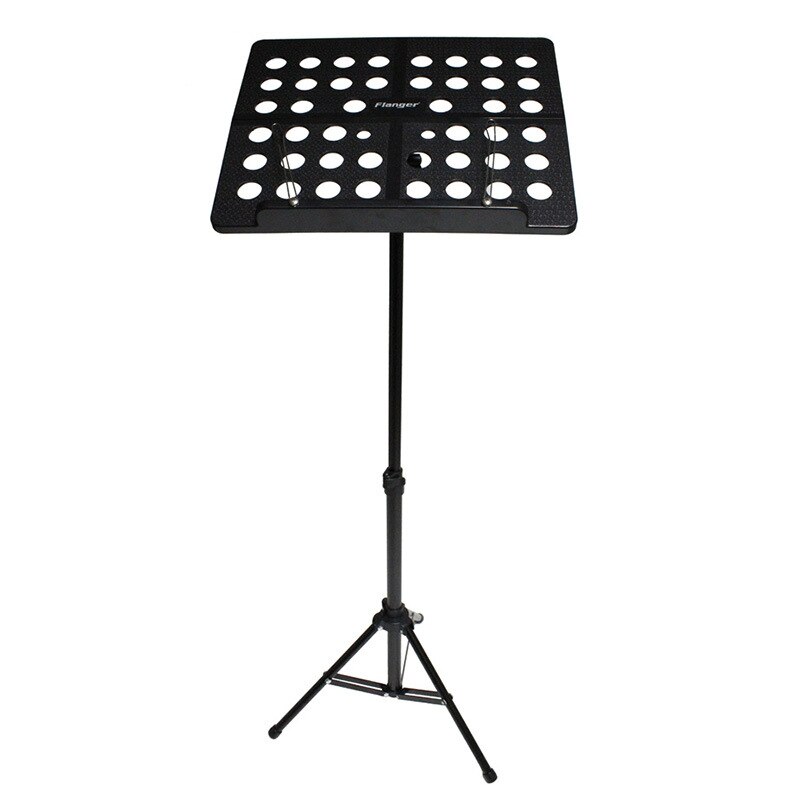 Portable Aluminum Alloy Music Stand Foldable Stand Holder Adjustable Musical Instruments for Piano Violin Guitar Sheet Music: Black