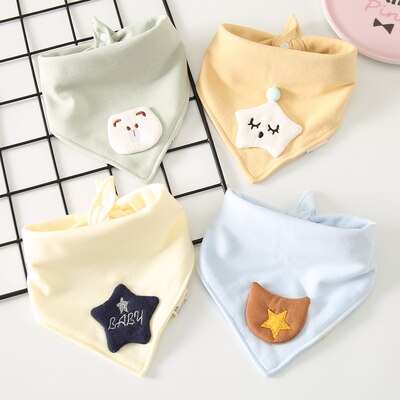 4 Stks/pak Baby Sjaal Burp Doek Bandana Katoen Slabbetjes Pasgeboren Baby Jongen Meisje Peuter Herfst Winter Sjaal Waterdicht Bib: 5