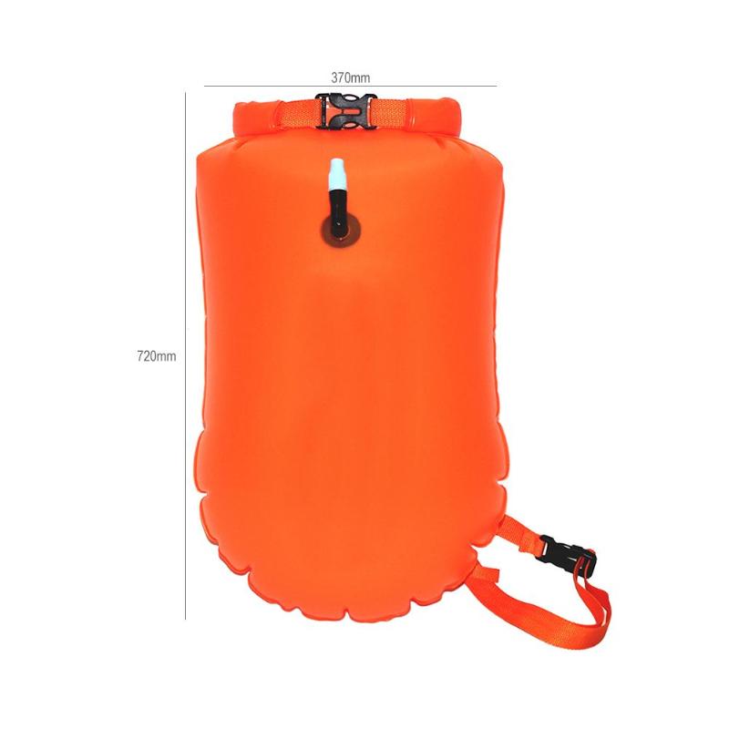 20L Opblaasbare Beursgang Bag Pvc Waterdichte Droge Zwemmen Boei Rugzak Veiligheid Float Air Bag Drifting Voorkomen Verdrinking Drijfvermogen