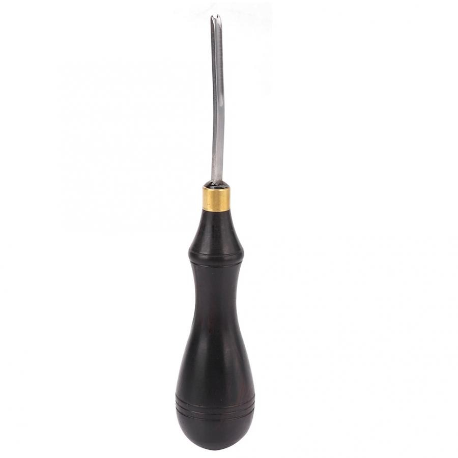 Lederen Rand Blade Ebbenhouten Handvat Diy Leather Craft Edger Trimmen Tool Beveling Skiving Snijden Lederen Craft Rand Beveller Tool