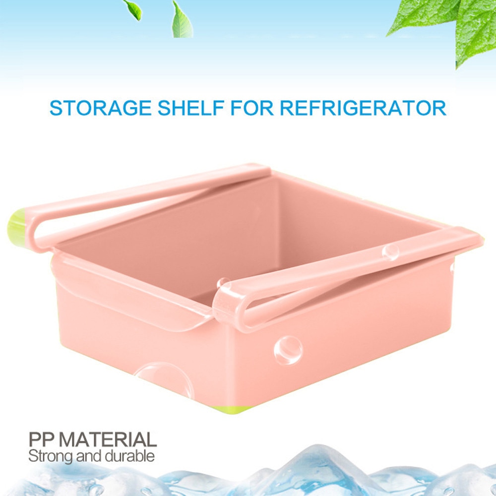 Thick Plastic Fridge Storage Box Tray Refrigerator Drawers Food Container Fruit Candy Desktop Space Saver Kitchen Organizer#J