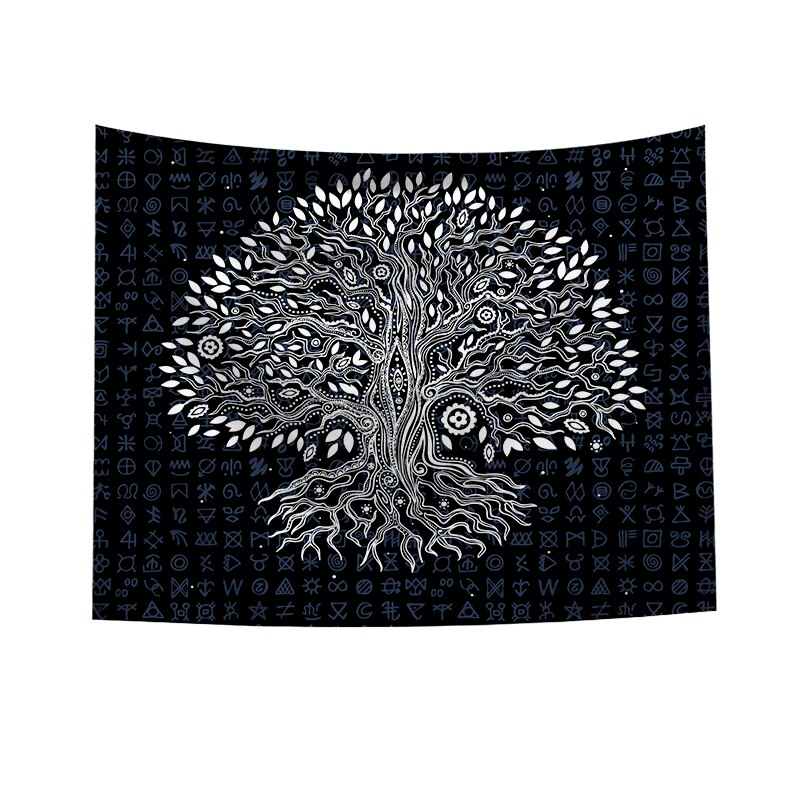 Mandala gobelin ściana wiszące, czeski nordycki astrologia styl dekoracyjny gobelin salon ściana hipisowska dywany dekoracja robić sypialni: A