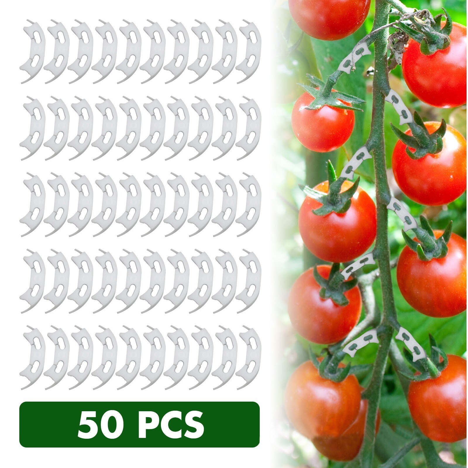 Plastic Plant Clips Reusable Protection Grafting Fixing Tool Gardening Supplies For Vegetable Tomato Vine Clips Fixed Buckle