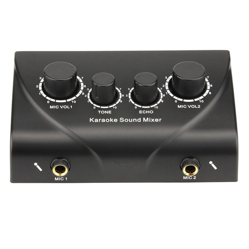 Heim-mini-hallgerät mit karaoke-vorverstärker und mikrofonverstärker (us-stecker)