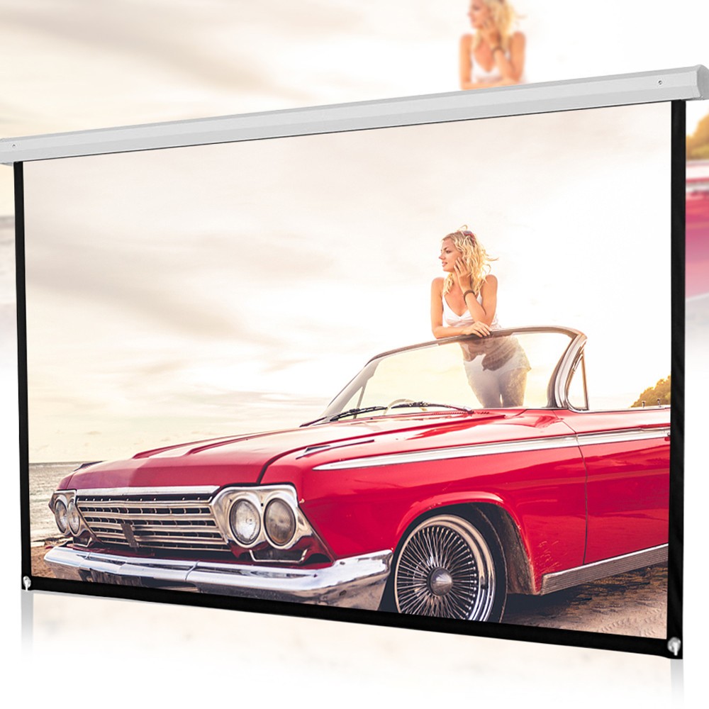 HD Projector Screen 4:3 Home Cinema Projection Portable Screen - 92inch for meeting home cinema Outdoor Movie Screen