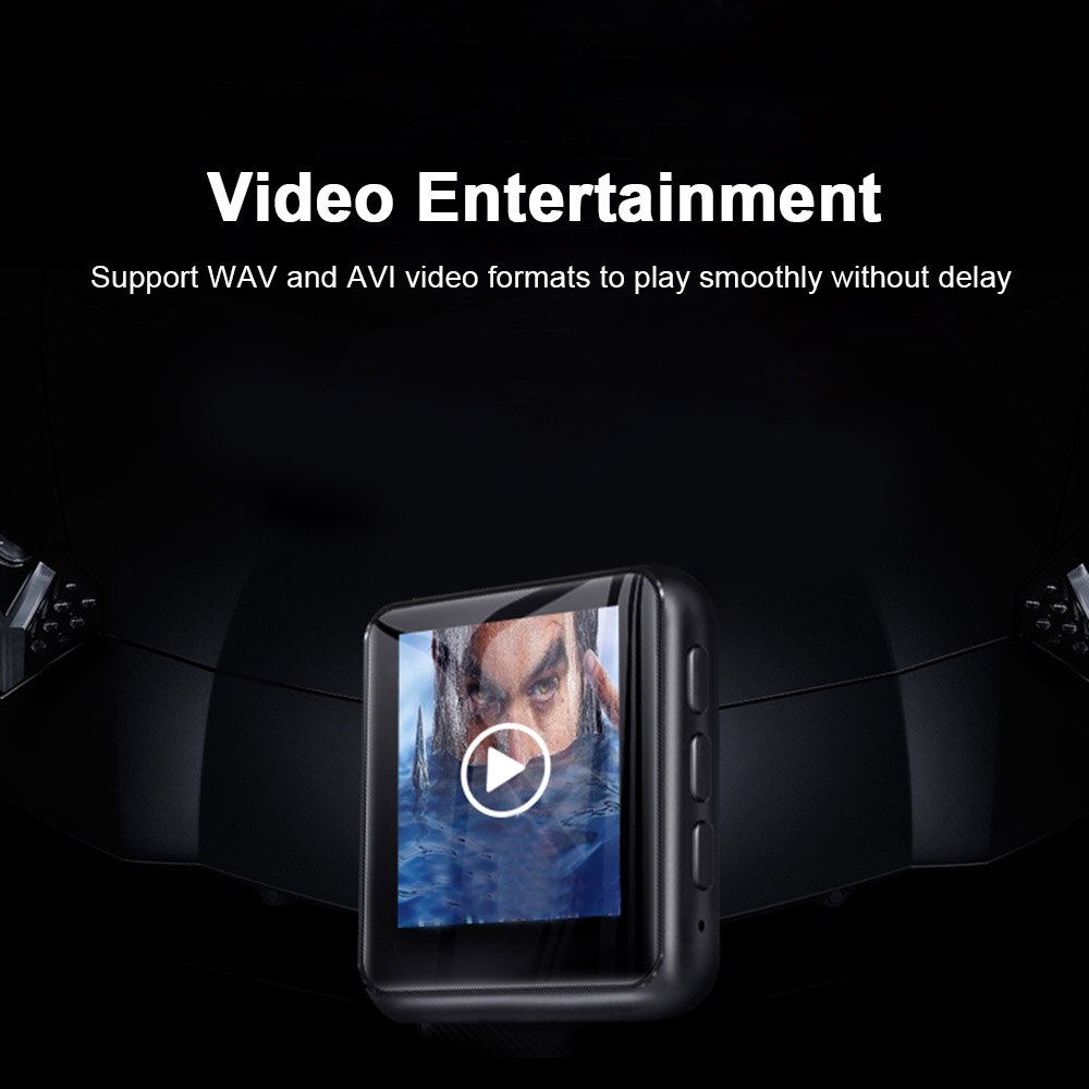 RUIZU M4 Mini MP3 Player 1,8 "Full Touch Screen Tragbare FM Radio E-book Schrittzähler Video Player HiFi Musik Player