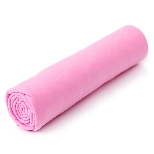 Top Pet Dog Puppy Ultra-Absorptive Bath Towel Portable Strong Suction Multipurpose Outdoor Pet Towel Chamois PVA Texture: pink / 66x43x0.2cm