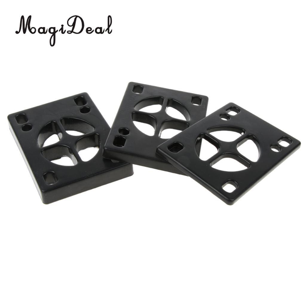 Pair of Longboard Riser Pads Skateboard Shock Pads Risers for Truck Mounting Hardware Tool Adults Kids Outdoor Sports Tool