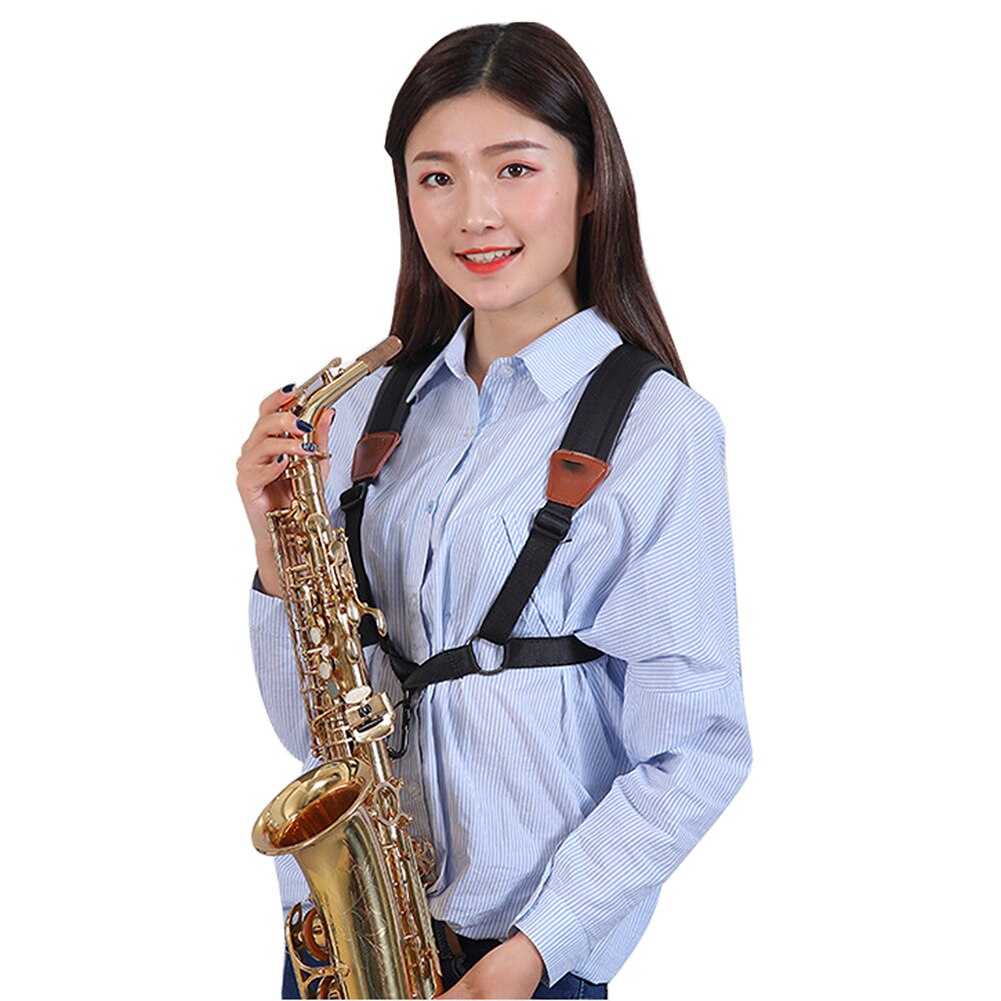 sax two shoulder straps alto tenor soprano sax Double Shoulder Strap Saxophone Lanyard