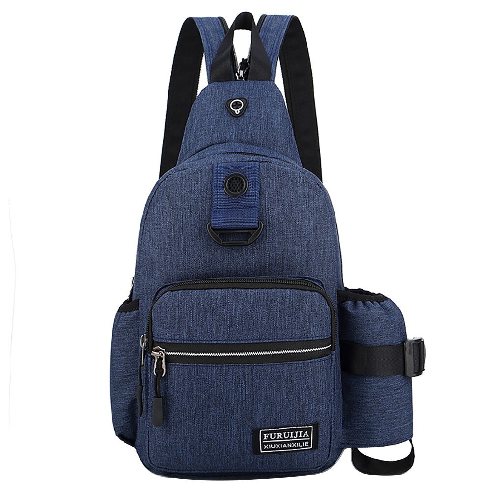 Hommes poitrine sacs taille Pack nouveaux hommes Oxford tissu poitrine sac sauvage petit sac poches sac à bandoulière: B