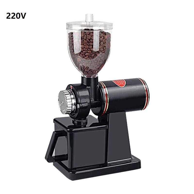 110v 220v kaffekværn elektrisk rød/sort tilgængelig kaffemølle bønnekværn maskine kaffebønner kværn: 220v sorte